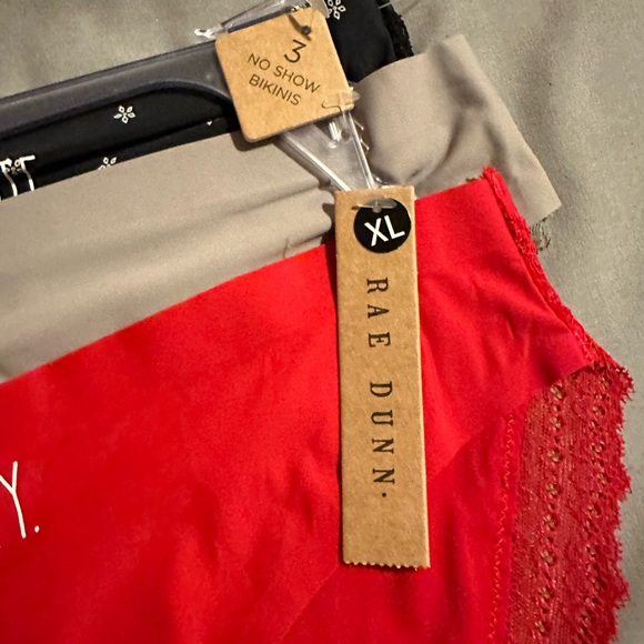 NWT! Rae Dunn 3-Pack No Show Christmas Bikini Underwear Panties - Picture 2 of 10